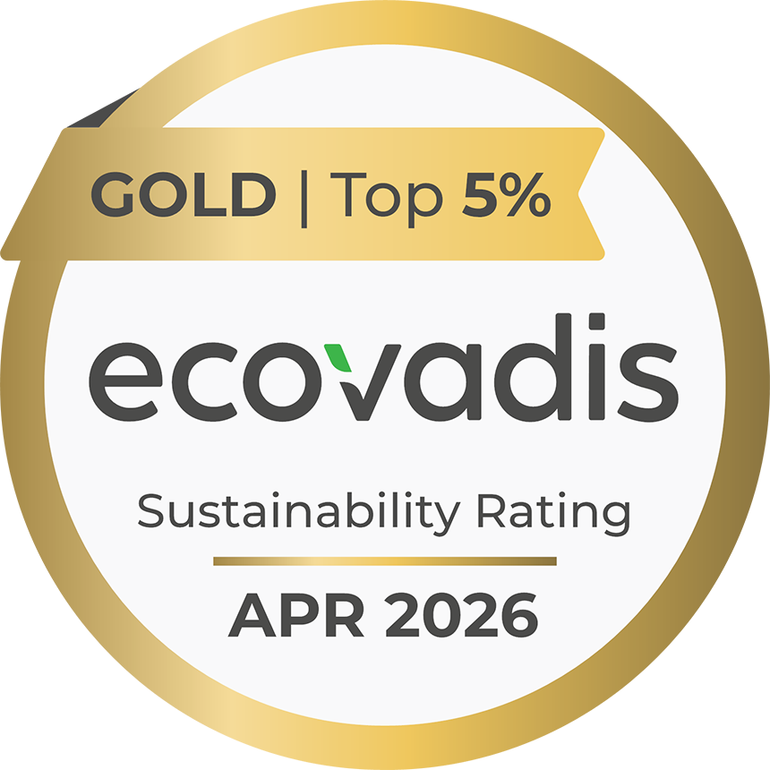 EcoVadis Sustainability Rating Gold Top 5%